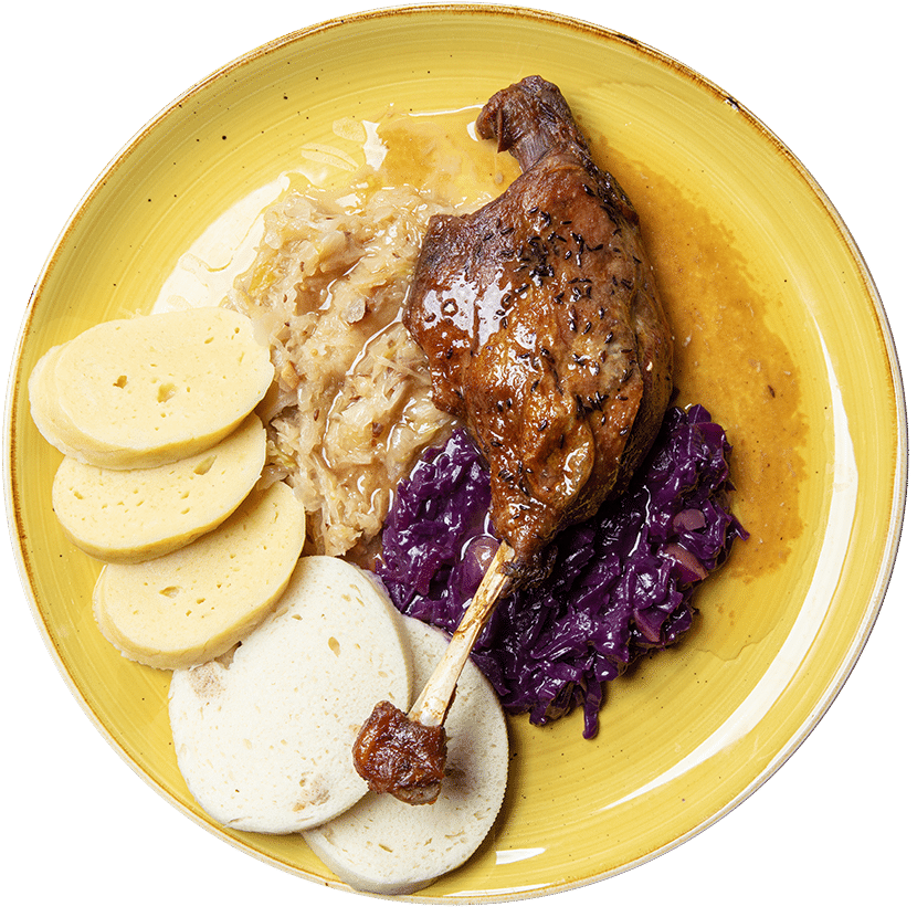 Svatomartinská husa a rohlíček